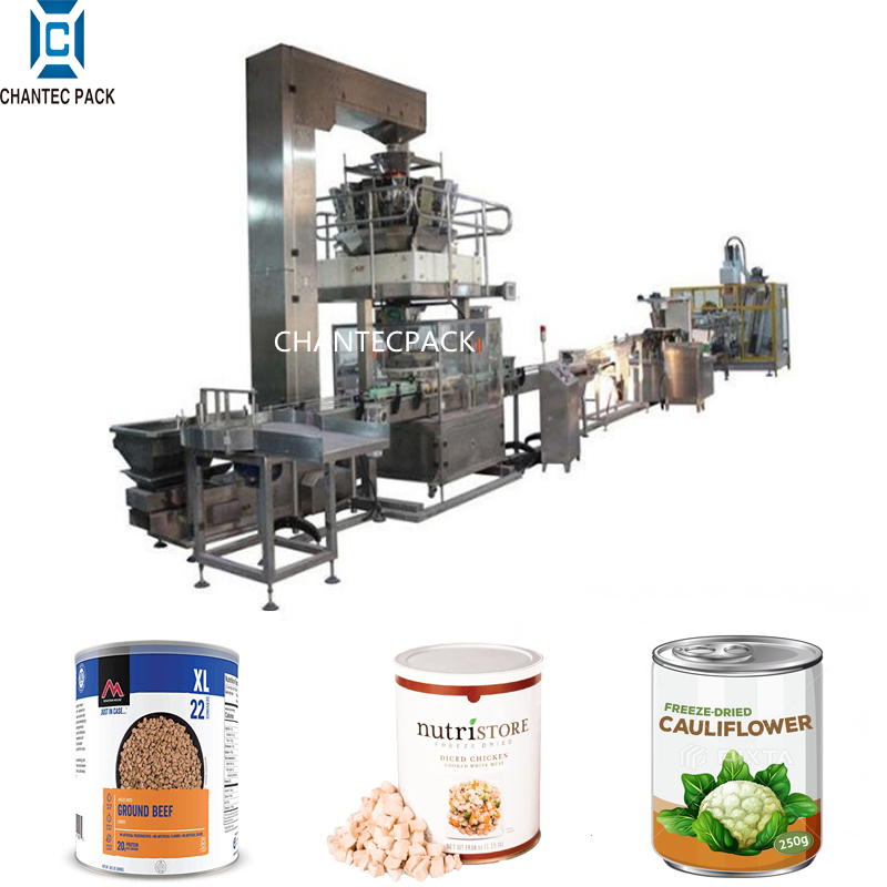 canned freeze dried food packing machine
