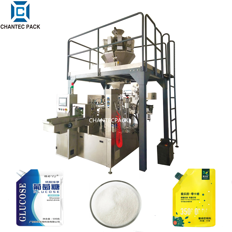 erythritol stand up doypack pouch bag packing machine