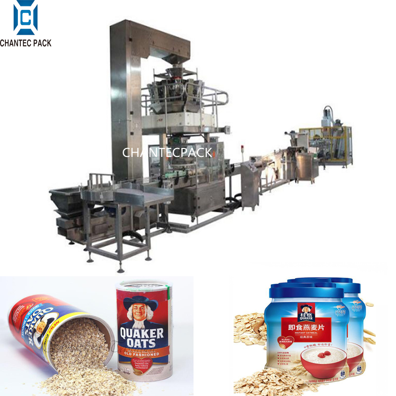 rolled oats tin can packing machine